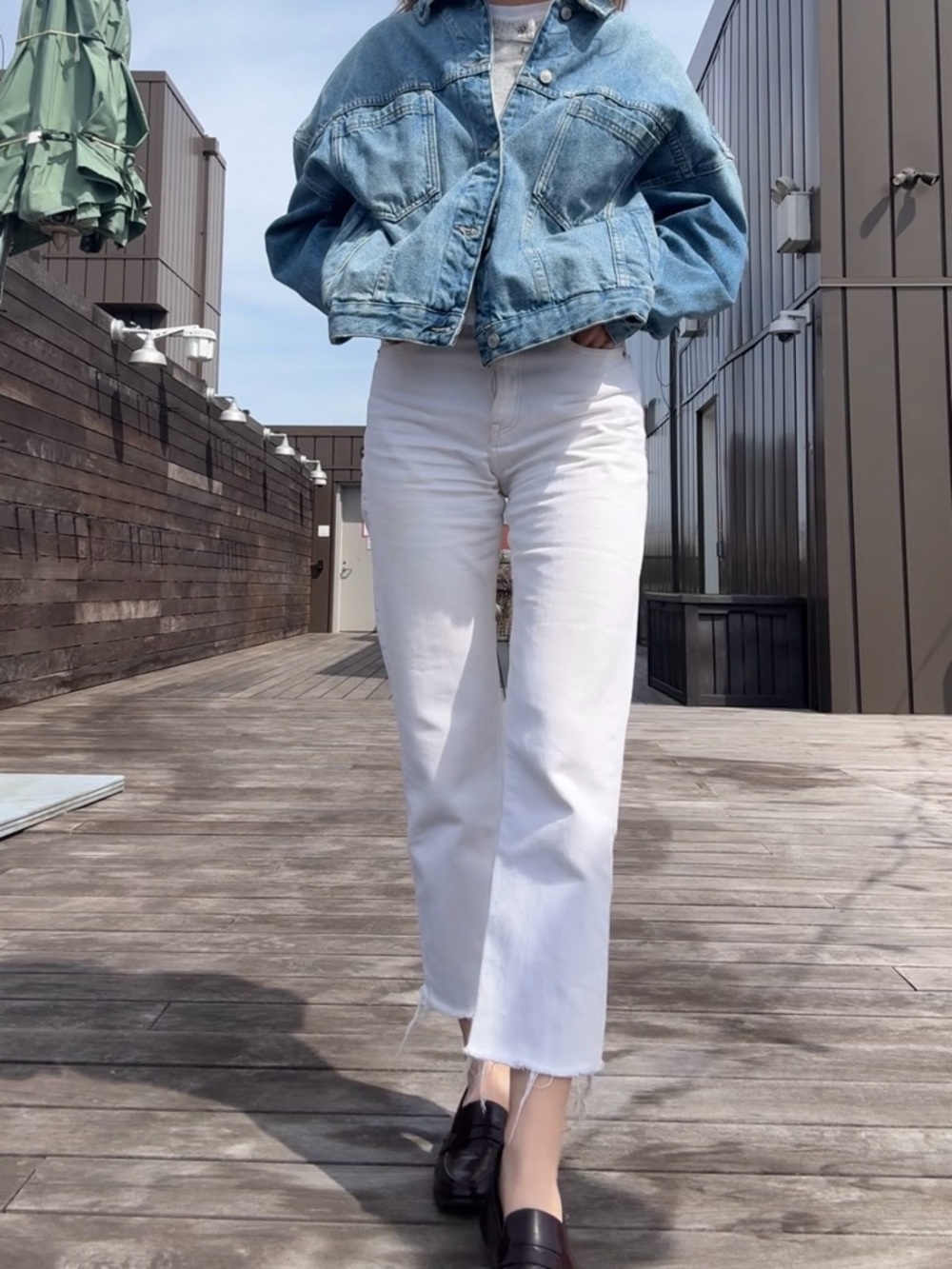 Zara White Jeans